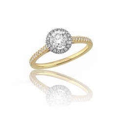 Pierścionek zaręczynowy Aurelia Halo