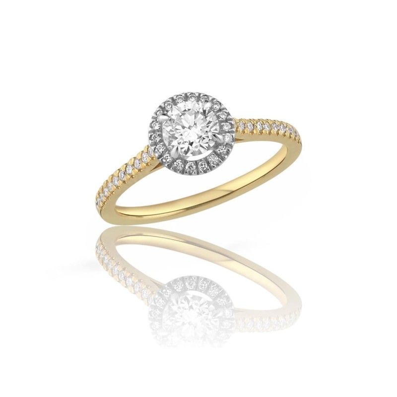 Pierścionek zaręczynowy Aurelia Halo
