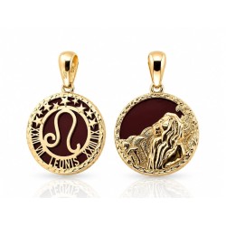 Złota zawieszka ze znakiem zodiaku Lew to połączenie elegancji i