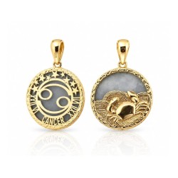 Złota zawieszka ze znakiem zodiaku Rak to wyjątkowy symbol intuicji